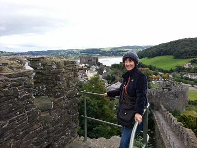 Me highest point town wall Conwy