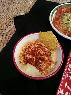 Hot artichoke jalapeno dip.