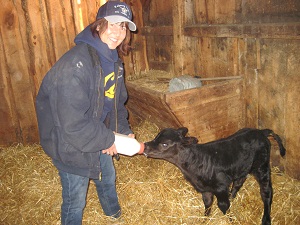 She was the cutest little calf!