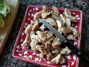 Roasted seasoned chicken.