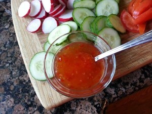 Sweet chili sauce.