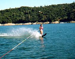 Not me - I have a blue bathing suit. But I do prefer slalom skiing.