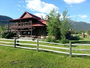 Historic ranch house, Sweetgrass Ranch. We stayed in the haunted historic bunk house.
