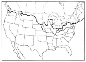 Extent of Glaciation, North America, Wisconsin Period
