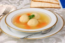Matzoh ball soup.